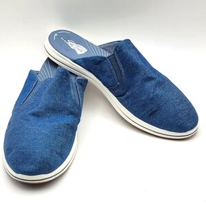 Clarks Women's Casual‎ Blue Slip-On Shoes SIZE 12M. #1546